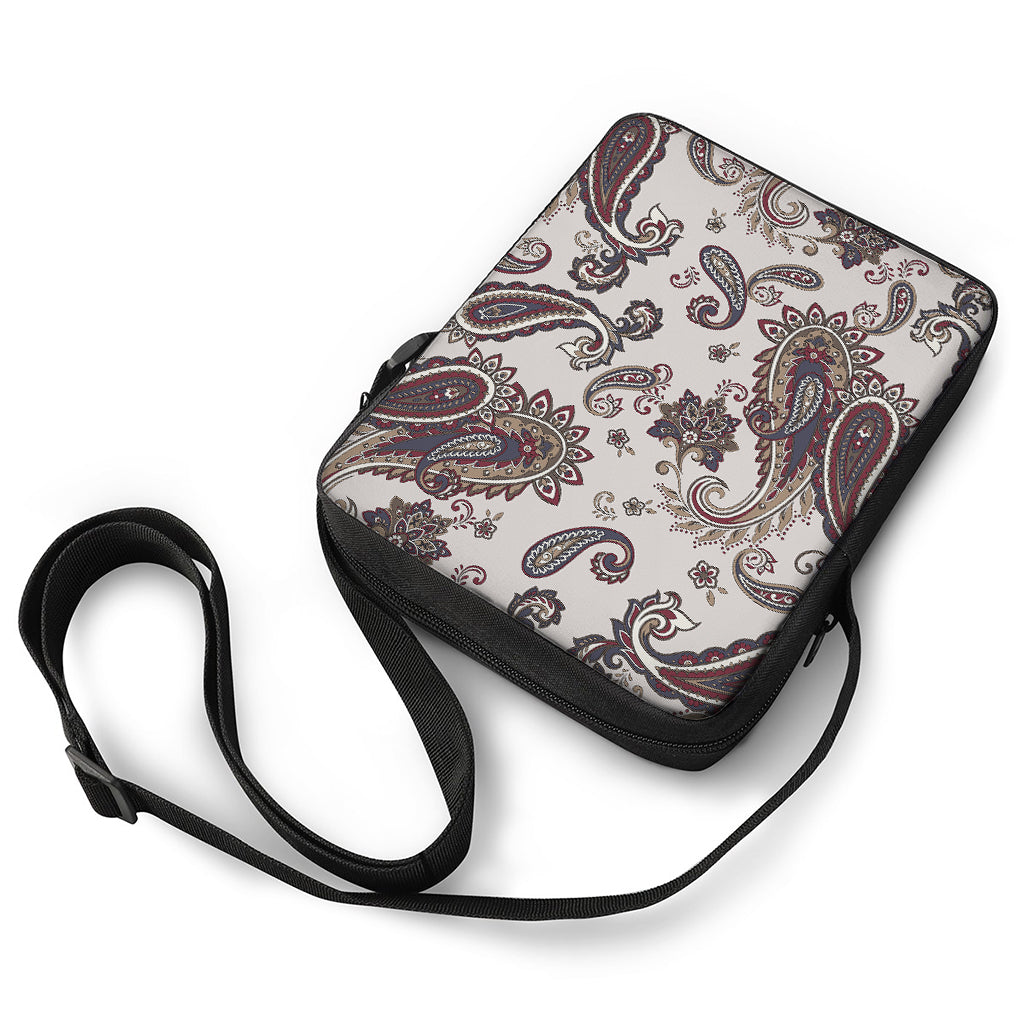 Vintage Paisley Pattern Print Rectangular Crossbody Bag