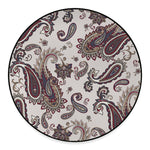 Vintage Paisley Pattern Print Round Floor Mat