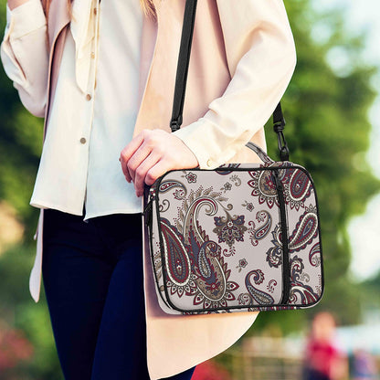 Vintage Paisley Pattern Print Shoulder Strap Bible Bag