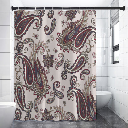 Vintage Paisley Pattern Print Shower Curtain