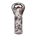Vintage Paisley Pattern Print Single Neoprene Wine Tote