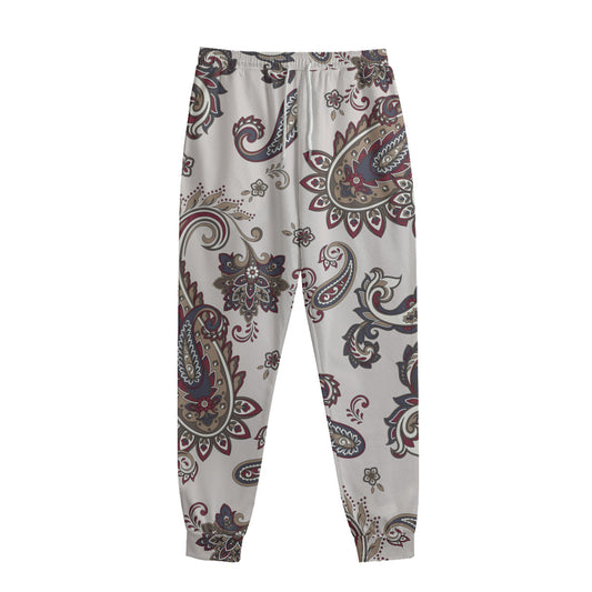 Vintage Paisley Pattern Print Sweatpants