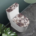 Vintage Paisley Pattern Print Toilet Lid And Tank Cover Set