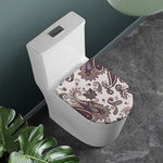 Vintage Paisley Pattern Print Toilet Lid Cover