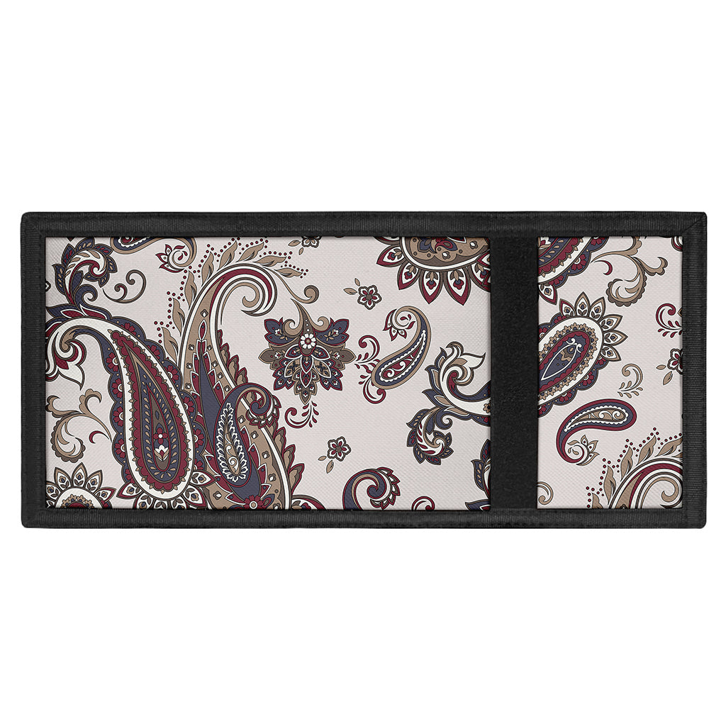 Vintage Paisley Pattern Print Trifold Wallet