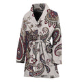 Vintage Paisley Pattern Print Women's Bathrobe