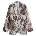 Vintage Paisley Pattern Print Women's Blazer