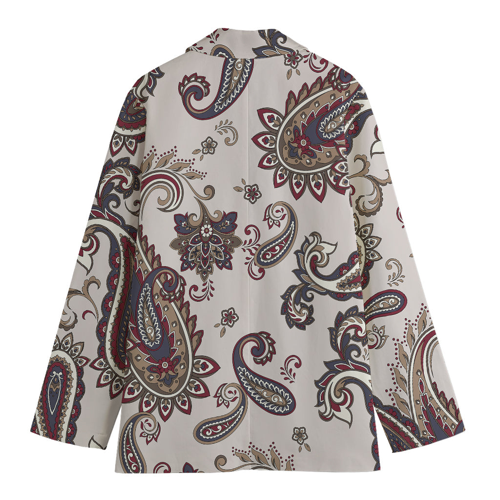 Vintage Paisley Pattern Print Women's Blazer