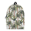 Vintage Palm Tree Beach Pattern Print School Backpack