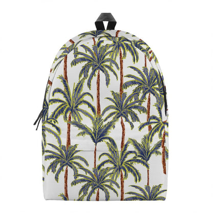Vintage Palm Tree Beach Pattern Print Backpack