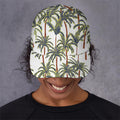 Vintage Palm Tree Beach Pattern Print Baseball Cap