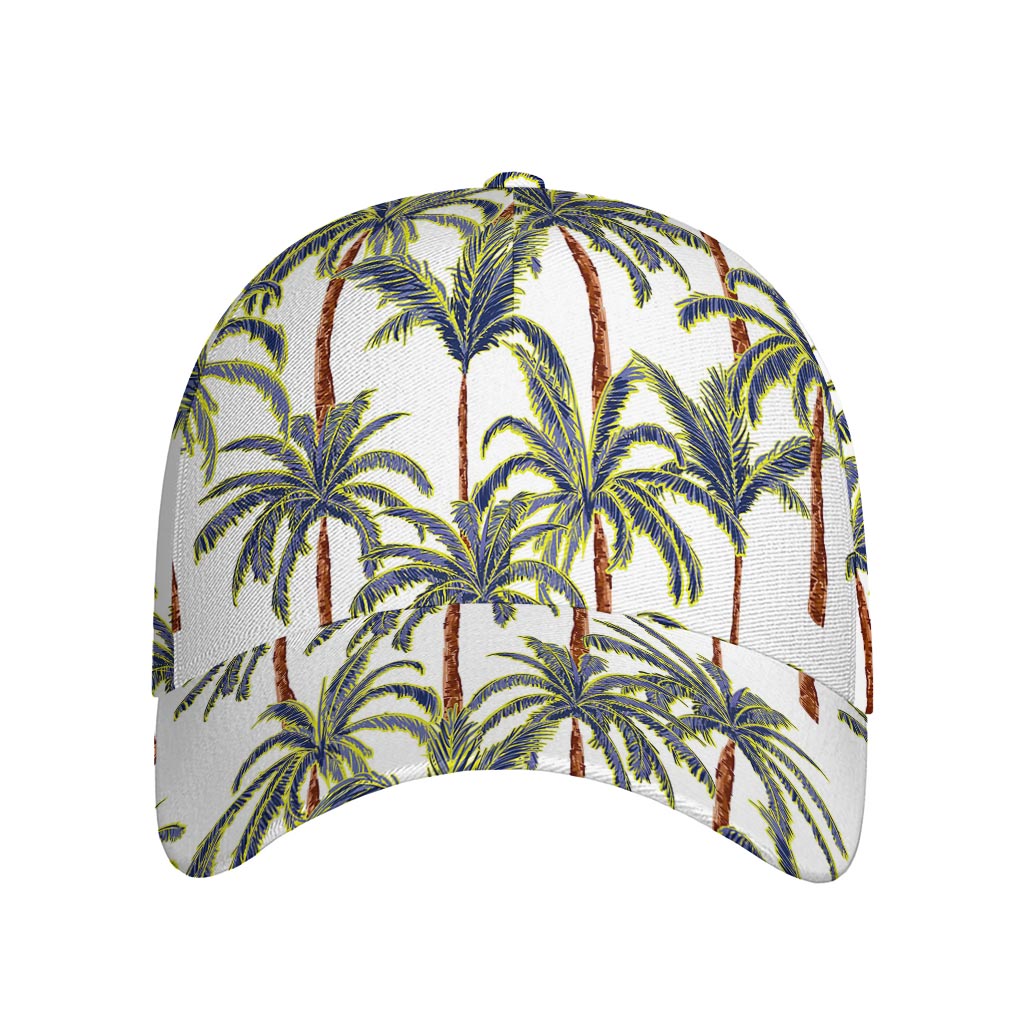 Vintage Palm Tree Beach Pattern Print Baseball Cap