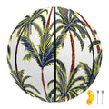 Vintage Palm Tree Beach Pattern Print Basketball