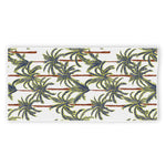 Vintage Palm Tree Beach Pattern Print Beach Towel