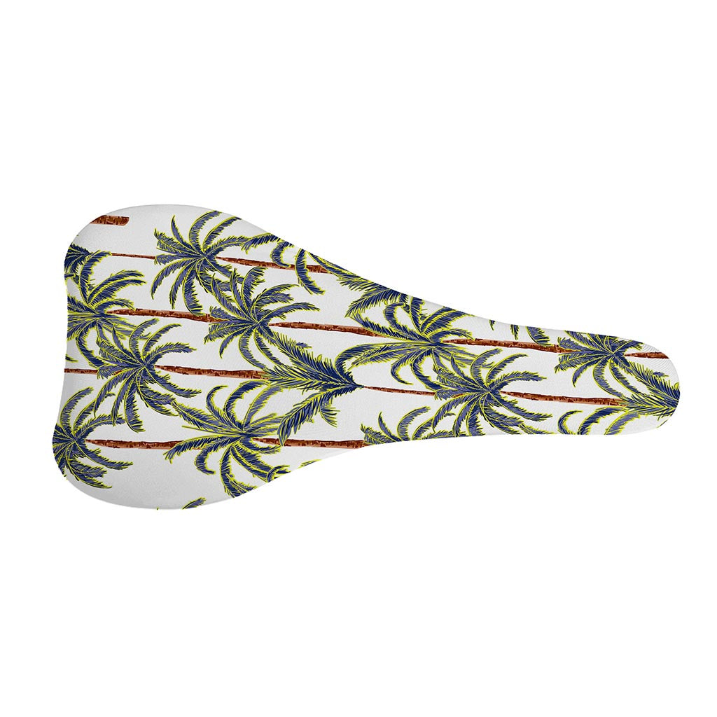 Vintage Palm Tree Beach Pattern Print Bicycle Seat Cover