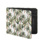 Vintage Palm Tree Beach Pattern Print Bifold Wallet