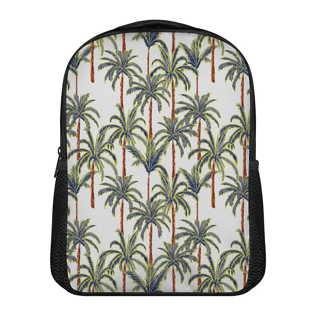 Vintage Palm Tree Beach Pattern Print Casual Backpack