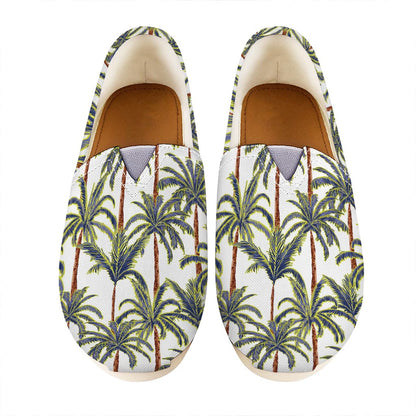 Vintage Palm Tree Beach Pattern Print Casual Shoes