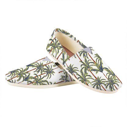 Vintage Palm Tree Beach Pattern Print Casual Shoes