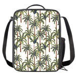 Vintage Palm Tree Beach Pattern Print Crossbody Lunch Bag