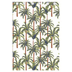 Vintage Palm Tree Beach Pattern Print Curtain