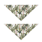 Vintage Palm Tree Beach Pattern Print Dog Bandana
