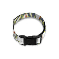 Vintage Palm Tree Beach Pattern Print Dog Collar