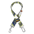 Vintage Palm Tree Beach Pattern Print Dog Seat Belt