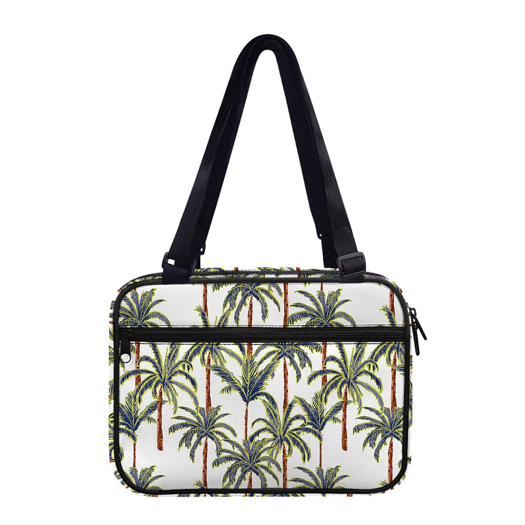 Vintage Palm Tree Beach Pattern Print Double Strap Bible Bag