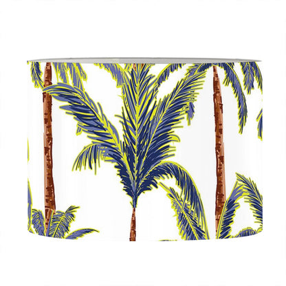 Vintage Palm Tree Beach Pattern Print Drum Lamp Shade