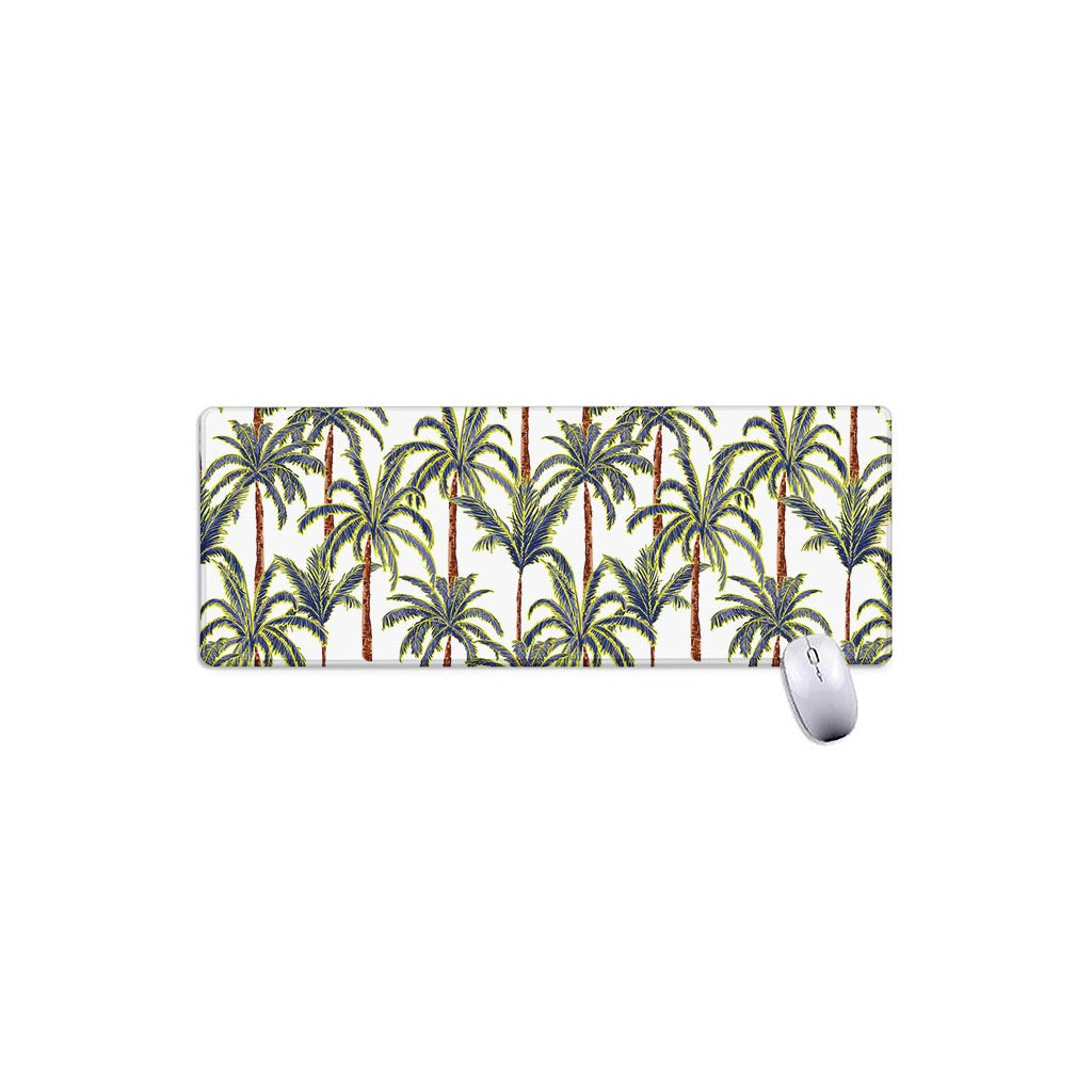 Vintage Palm Tree Beach Pattern Print Extended Mouse Pad