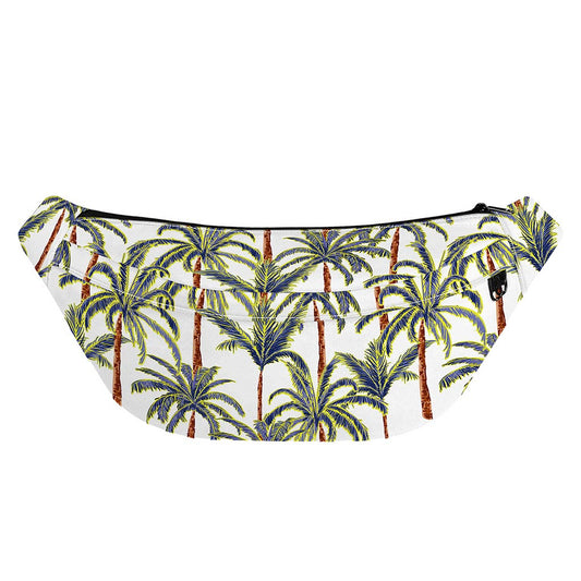 Vintage Palm Tree Beach Pattern Print Fanny Pack
