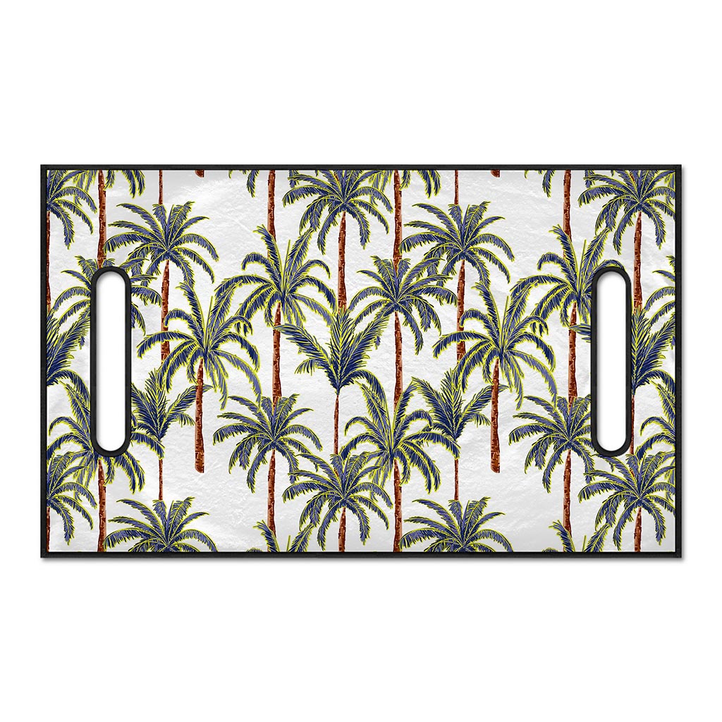 Vintage Palm Tree Beach Pattern Print Golf Cart Seat Cover