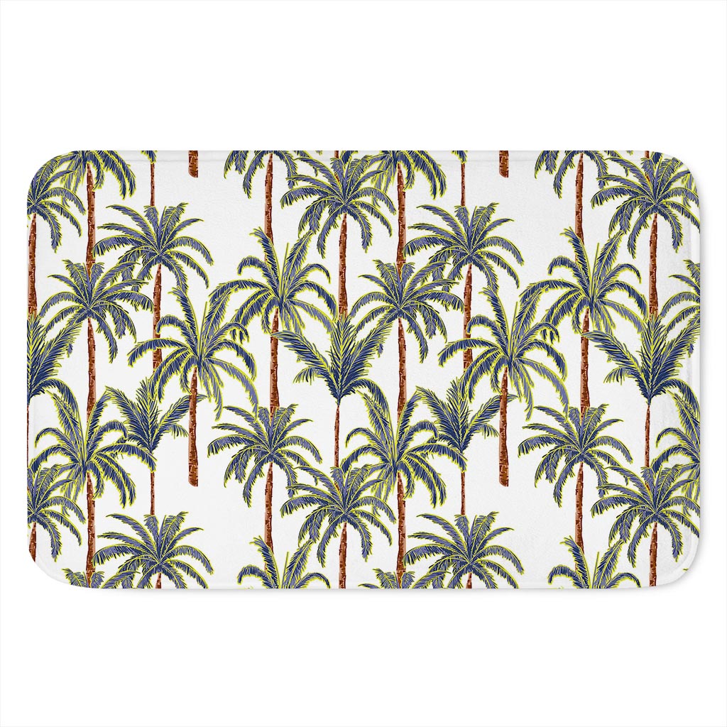 Vintage Palm Tree Beach Pattern Print Indoor Door Mat