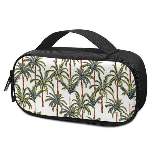 Vintage Palm Tree Beach Pattern Print Insulin Cooler Travel Case