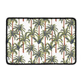 Vintage Palm Tree Beach Pattern Print Kitchen Mat