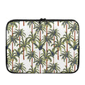 Vintage Palm Tree Beach Pattern Print Laptop Sleeve