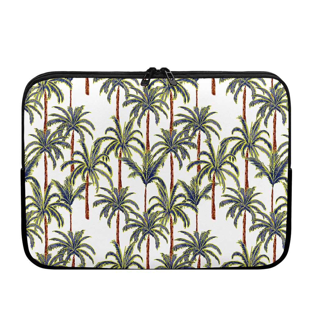 Vintage Palm Tree Beach Pattern Print Laptop Sleeve