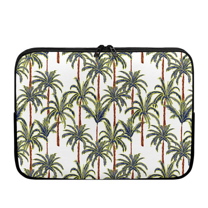 Vintage Palm Tree Beach Pattern Print Laptop Sleeve