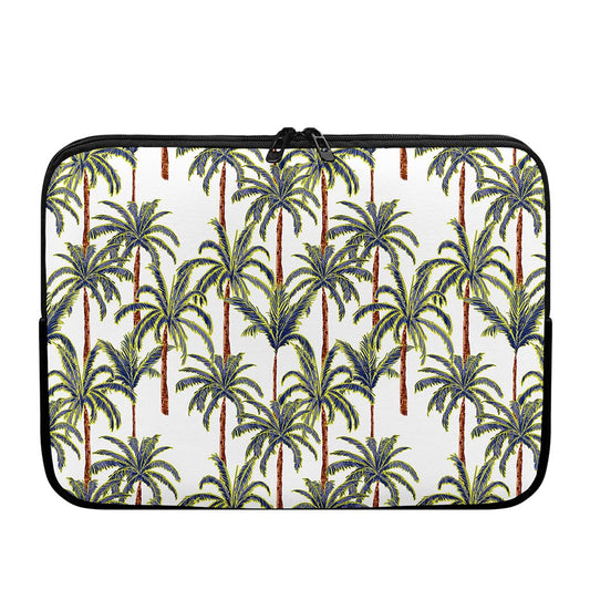 Vintage Palm Tree Beach Pattern Print Laptop Sleeve
