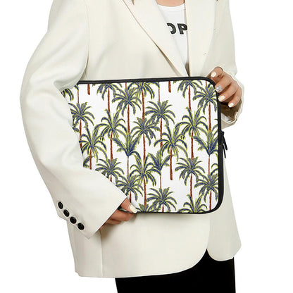 Vintage Palm Tree Beach Pattern Print Laptop Sleeve
