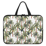 Vintage Palm Tree Beach Pattern Print Laptop Sleeve With Handle
