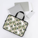 Vintage Palm Tree Beach Pattern Print Laptop Sleeve With Handle