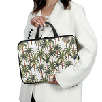 Vintage Palm Tree Beach Pattern Print Laptop Sleeve With Handle
