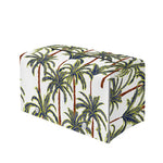 Vintage Palm Tree Beach Pattern Print Leather Tissue Box Cover