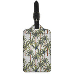 Vintage Palm Tree Beach Pattern Print Luggage Tag