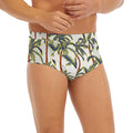 Vintage Palm Tree Beach Pattern Print Men's Briefs