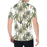 Vintage Palm Tree Beach Pattern Print Men's Shirt