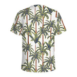 Vintage Palm Tree Beach Pattern Print Men's Sports T-Shirt