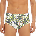 Vintage Palm Tree Beach Pattern Print Men's Triangle Swim Briefs